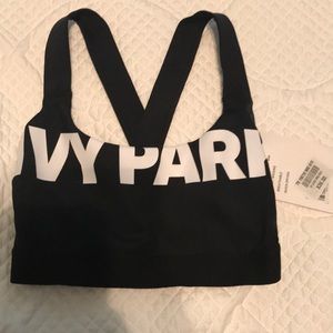 Ivy Park NWT blk  sports bra